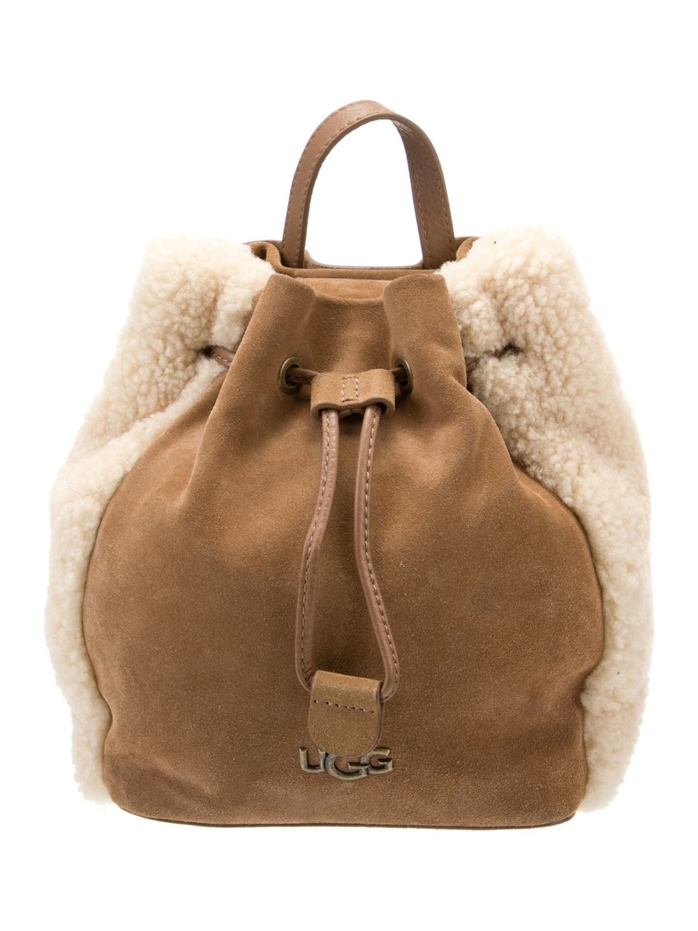 UGG Suede Leather-Trimmed Backpack - Picture 3 of 17